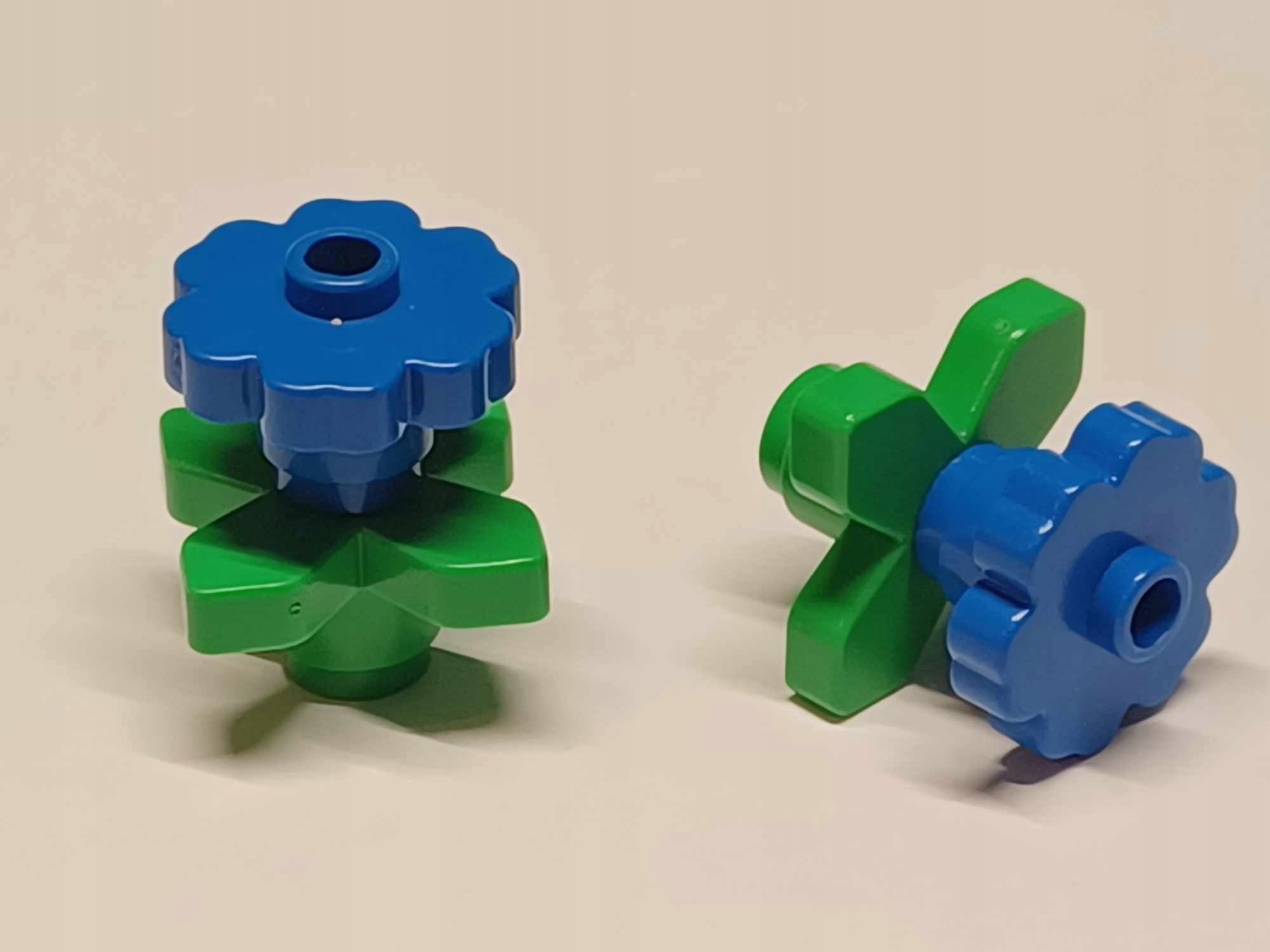 627D13. Lego kwiat roślina 4728 + liść jasny 4727 - komplet niebieski ciem 2 64fc03539659566f9dc956a6c887707d