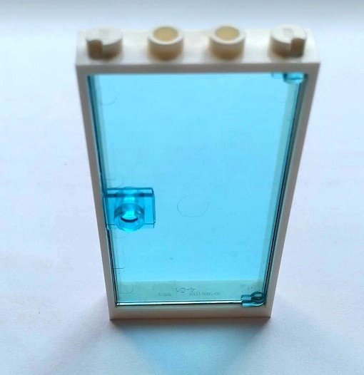 278d22. Lego drzwi rama 1x4x6 60596 Rama 60616 biała - szyba niebieska 1 a7463a068d43aeeb702425c70d18be80