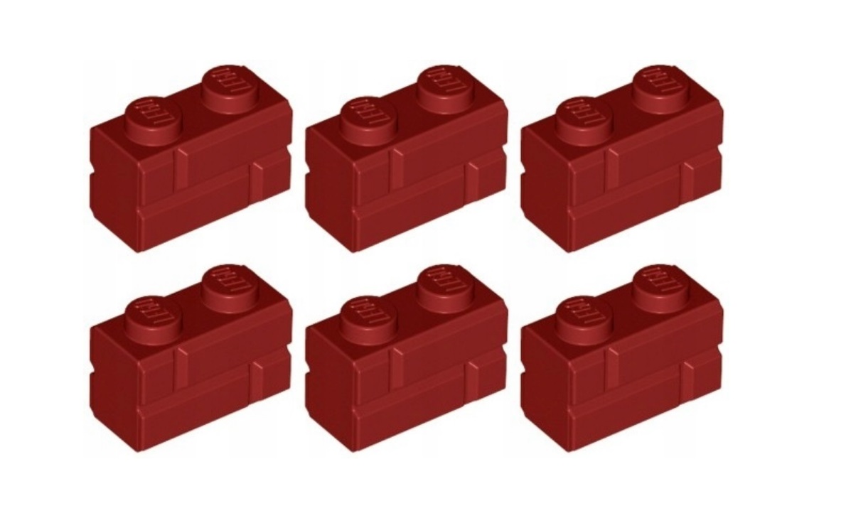 095e. lego 98283 CEGŁA 1x2 czerwony ciemny - 6szt 1 22da3c1f494aff56fbf9427488b6fb81