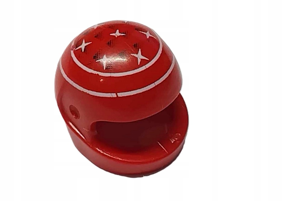 153G8. Lego kask motocyklowy 2446 czerwony nadruk - 1 szt 1 1ae38e0fa77fafbd6d21147976785dc5
