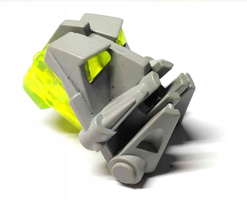 595y4 LEGO Bionicle maska głowa 32553 szary jasny old neon green 1 7b6839801483d3c72c4248b5349fa88e