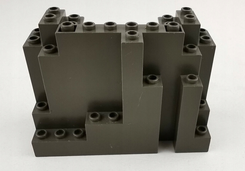 130be. LEGO skała ściana 6082 góra szary ciemn old 1 4790f955e61d1332ed38ee6a3e620080