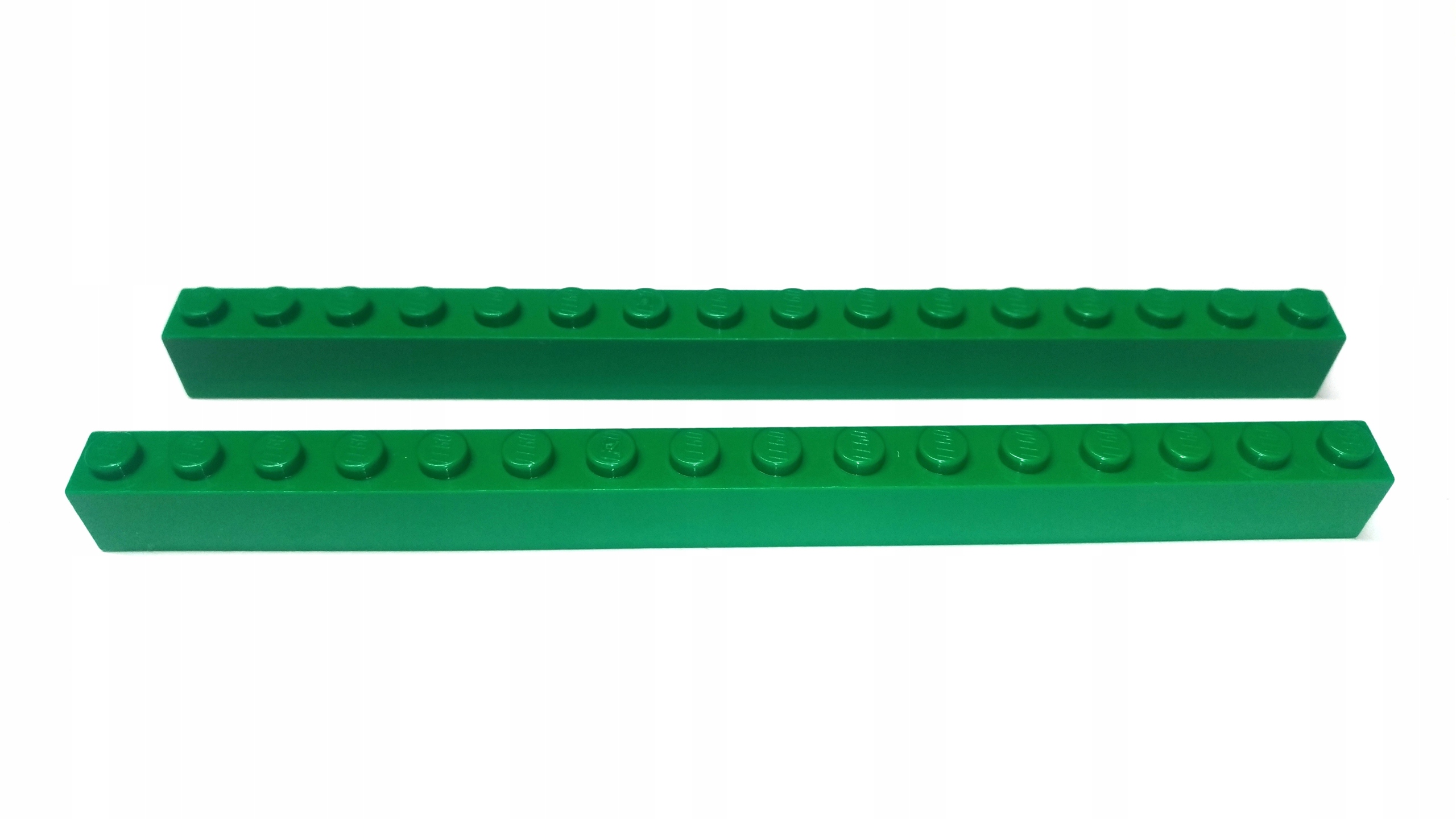 116l. LEGO brock 1X16 zielony 2465 2szt 1 334f63ce3f18f994dd718f0eedb2605c