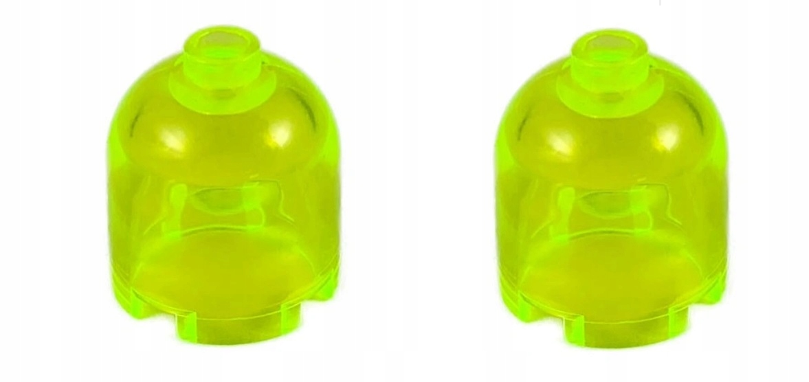 275i10. Lego space Blactron Kopuła 2x2, 30151a Trans Neon Green 2 szt 1 acd23078734360aee2a289f83fa592c9