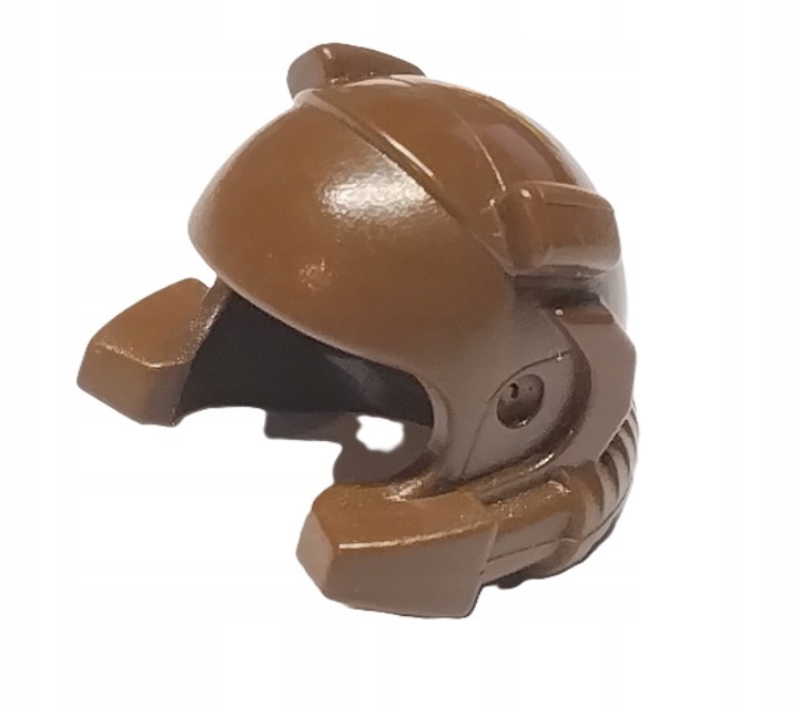 093o6. LEGO Czapka kask 30325 hełm z aparatem i reflektorami brązowa 1 7f191f840abf48f60982e4ef451198d0